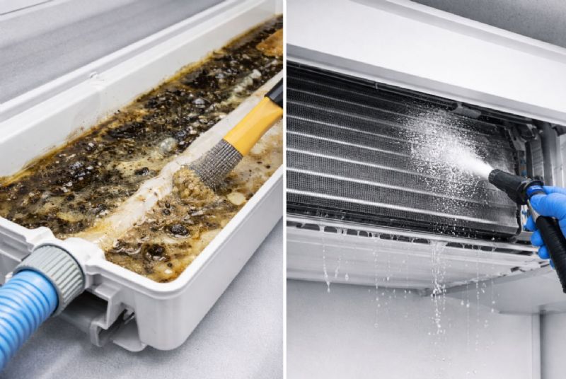 預防冷氣滴水：排水盤、蒸發器定期清潔避免灰塵堆積